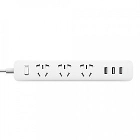 Xiaomi Mi Smart Power Socket Portable Strip Plug Adapter Fast Charging 3 USB Extension Socket Plug 3 Standard Socket