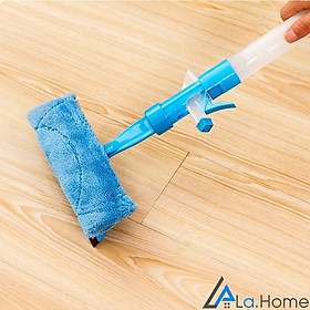 Cây lau kính mini cầm tay kèm bình xịt thông minh tiện lợi, đồ gia dụng 