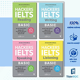 Trạm Đọc  Combo 4 Cuốn Bộ Hackers IELTS Basic - Mới nhất