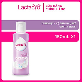 DDVS Phụ nữ Lactacyd Soft & Silky DƯỠNG ẨM 150ml
