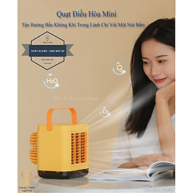 Hình ảnh Quạt Điều Hòa Làm Mát Không Khí Mini WY-17 - Pin Sạc Tích Điện - Quạt Nước Mini Để Bàn - Quạt Làm Mát Không Khí Bay Hơi