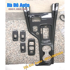 Bộ ốp nội thất ford ranger 2015 2016 2017 2018 2019 2020 2021 2022 vân cacbon - ốp nội thất ranger