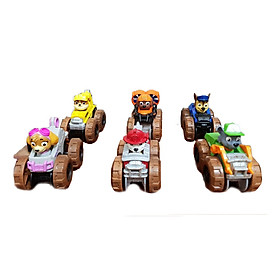 Bộ đồ chơi chó cứu hộ Paw Patrol - 6 mô hình đồ chơi chú chó cứu hộ, bánh xe di chuyển nhanh