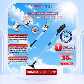 COMBO 2 Máy Hút Bụi Cầm Tay SHIMONO SVC-1022 dùng trong nhà & Máy Hút Bụi Xe Hơi SVC-1019C Hàng chính hãng