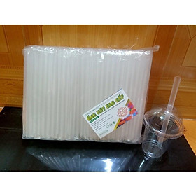 Mua Ống hút trà sữa trân châu màu trắng có màng bọc-sỉ lẻ-giá siêu rẻ - Amina