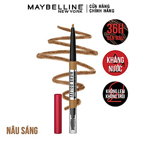 Chì Kẻ Mày 36H Lâu Trôi, Kháng Nước, Dễ Kẻ, Chuẩn Màu Tattoo Brow Maybelline New York Pigmented Pencil 0.25g