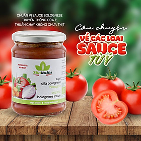 Sốt Hữu Cơ Bolognese Sauce BioItalia 350g