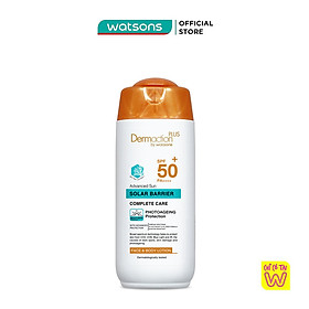 Kem Chống Nắng Cho Mặt &Toàn Thân Dermaction Plus By Watsons Advanced Sun Solar Barrier SPF50+ 150ml