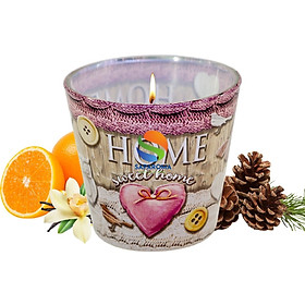 Ly nến thơm tinh dầu Bartek Home Sweet Home 115g QT00667- hương cam rừng, nến trang trí, thơm phòng, thư giãn, hỗ trợ khử mùi (giao mẫu ngẫu nhiên)
