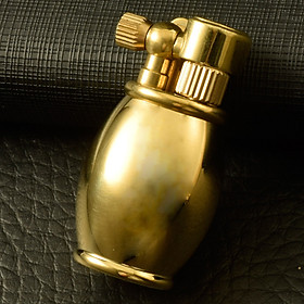 Vỏ Hột Quẹt Bật Lửa Xăng Đá Đồng Mini Z64 Thiết Kế Đẹp Độc Lạ Màu Vàng Sang Trọng - Dùng Xăng Bấc Đá Cao Cấp