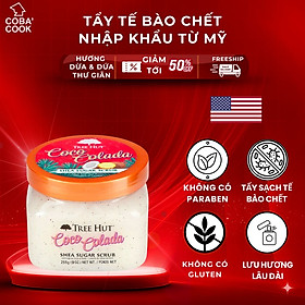 Tẩy Tế Bào Chết Cơ Thể Mềm Mịn Tree Hut Dừa Dứa 255g Nhập Khẩu Từ Mỹ Cung Cấp Vitamin C Trắng Da