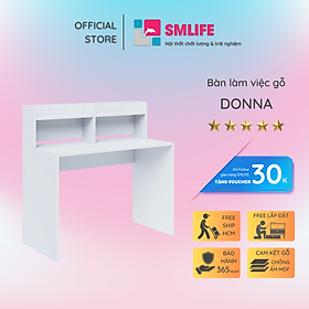 Mua Bàn máy tính liền giá sách SMLIFE Donna