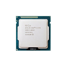 Bộ xử lý CPU Intel Core i7-3770 Tray, Hàng nhập khẩu, Tương thích mainboard H61, B75, Z68