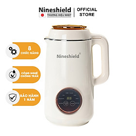 Máy làm sữa hạt Nineshield - Máy xay nấu sữa hạt chống trào 1200ML Model KB-113 - Hàng chính hãng - Bảo hành 12 tháng