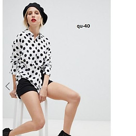 TOP49QU ÁO SƠ MI CHẤM BI ĐUÔI TÔM CAO CẤP