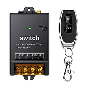Mua Bộ công tắc điều khiển từ xa 100m 30A 220V bật tắt máy bơm nước máy rửa xe công suất lớn có học lệnh  MẪU MỚI 2021 