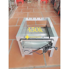 Mua Máy nướng thịt  chả  lò quay gà vịt mini bếp nướng than hoa mô tơ tự động chuẩn/ tặng kèm xiên inox không rỉ