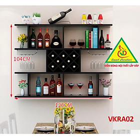 Mua Kệ rượu trang trí treo tường VKRA02A - Nội thất lắp ráp
