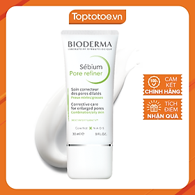 Kem Dưỡng Da Làm Se Khít Lỗ Chân Lông Giảm Bóng Nhờn BIODERMA Sebium Pore Refiner 30ml