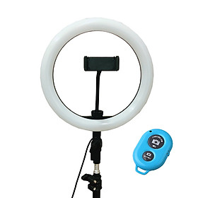 Đèn hỗ trợ Livestream Makeup đường kính 26cm - Tặng kèm Remote Bluetooth (Giao màu ngẫu nhiên)