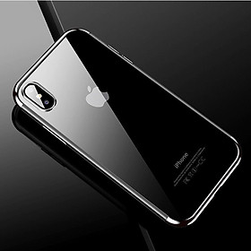 360° Shockproof Fashion Ultra Thin Slim Plating TPU Back Case Transparent Anti-scratch Protective Case for iPhone X