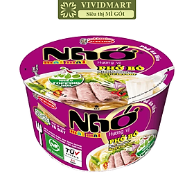 ACECOOK - Phở tô Nhớ Mãi Mãi hương vị Bò, Tô Nhớ Mãi Mãi phở bò, Phở Nhớ ăn liền (74g/tô)