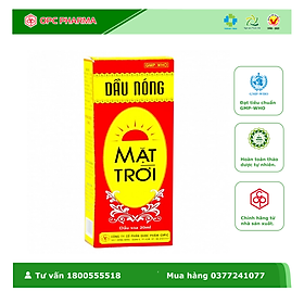 DẦU NÓNG MẶT TRỜI OPC (Chai 60 ml) - Dùng trong trường hợp nhức mỏi, đau lưng, cảm mạo... Hàng chính hãng OPC