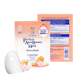 Mặt nạ dưỡng da đàn hồi và sáng mịn Senka Aqua B Bright Mask 25ml