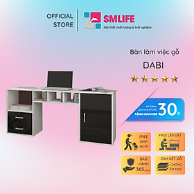 Bàn làm việc tại nhà kiểu dáng nhỏ gọn SMLIFE Dabi