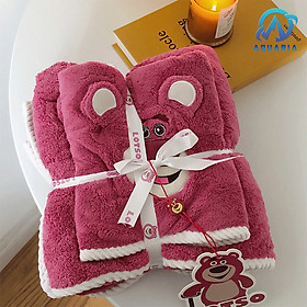 Mua Set 2 Khăn Tắm Và Khăn Mặt Lotso Mềm Mại Kháng Khuẩn Siêu Thấm Hút An Toàn Cho Da