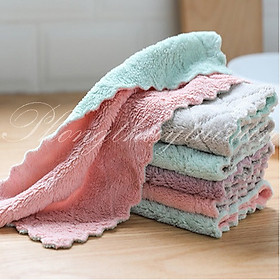 Mua Khăn lau bàn thờ 2 mặt lông cừu siêu dày mềm(27*16cm)