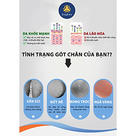 Combo 5 cặp vớ bọc gót chân silicone chống nứt nẻ chống bong tróc da và giúp làm hồng gót sen - buybox - BBPK68_5