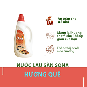 Nước lau nhà hương Chanh Sả & Quế 1.25kg hữu cơ lau sàn sạch bong ngát