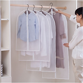 Túi bọc kín quần áo chống bụi chống ẩm mốc treo tủ PEVA, có khóa tiện lợi sắp xếp gọn tủ quần áo GD695-BAKhoa