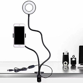 Mua BỘ GIÁ ĐỠ LIVESTREAM CÓ ĐÈN LED - 2 TRONG 1 KẸP THÀNH BÀN LSS-021