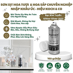 Mua Sơn Xịt Màu Hoa Tươi Màu Bạc Chuyên Nghiệp Cho Florist  Decor Sự kiện nhập khẩu Úc Hiệu Koch & Co  - Khô nhanh  Không Lem  Mùi Thơm Dịu an toàn