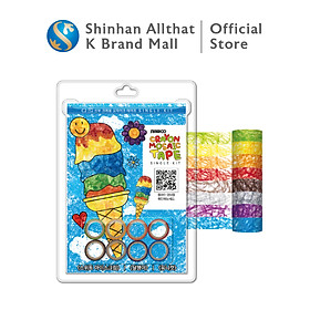 Bộ tranh xé dán dễ thương Single Kit Sinwoo Masking Tape 8 cuộn đủ màu sắc | Băng dính trang trí DIY