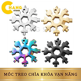 Mua Móc treo chìa khóa vạn năng hình bông tuyết  Cờ lê đa năng hình bông tuyết 18 chi tiết tiện dụng