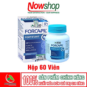 Forcapil Fortifiant Arkopharma hộp 60 viên giúp tóc dày bóng mượt giảm gãy rụng móng sáng chắc khỏe – Nhập khẩu chính hãng Pháp