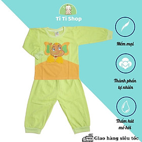 Set áo quần trẻ em sơ sinh thêu chú voi cute - 5 màu - dành cho trẻ 3 - 9kg - cotton 100