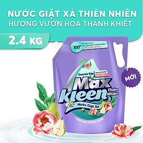 Combo Nước Giặt Xả MaxKleen Thiên Nhiên: 1 túi 2.2kg + 1 túi 600g - MaxKleen Official Store