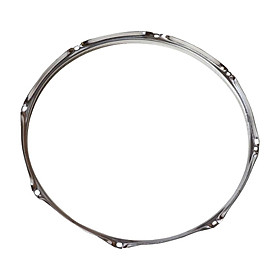 Bass Drum Hoop Percussion Instrument Hoop Instrument Parts Heavy Duty Replacement Snare Drum Batter 14inch 8 Holes Hoop for Accessory Office
