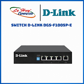Mua Bộ Chia Mạng Switch D-Link DGS-F1005P-E 5 Cổng 10/100/1000Mbps với 4 Cổng PoE và 1 Cổng Uplink - Hàng Chính Hãng