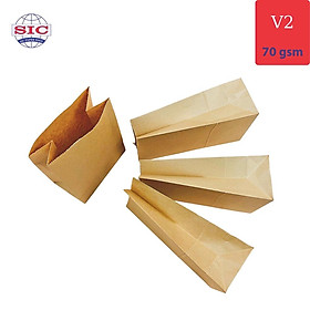 Mua 100 CHIẾC TÚI GIẤY KRAFT V2: 19.5X10X33 KHÔNG QUAI ( ẢNH THẬT)