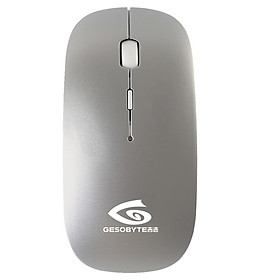 Kyrgyzstan election (GESOBYTE) B10 rechargeable Bluetooth mute wireless mouse shiny silver silent version of the polymer lithium battery light and portable