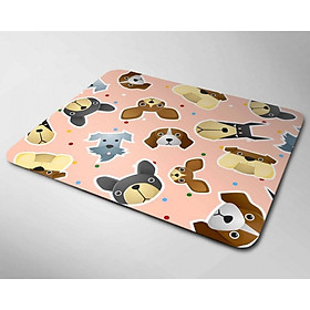 Mua Miếng lót chuột mẫu Họa Tiết Chó Nền Hồng (20x24cm)