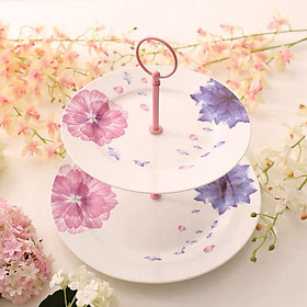 Đĩa sứ hai tầng cao cấp-T7