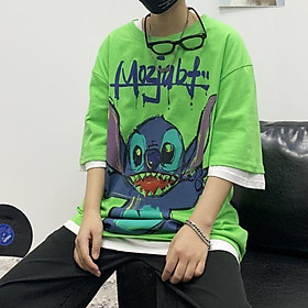 4 Color【M-3XL】 Summer New StyleFashion Short Sleeve T-shirt Men Cartoons Printed Graphic Breathable Oversize Student Couple Short T-shirt Couple Wear Unisex Half Sleeve T-shirt