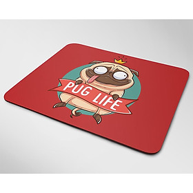 Miếng lót chuột mẫu Chó Puglife (20cm x 24cm) - OPLUNGVN