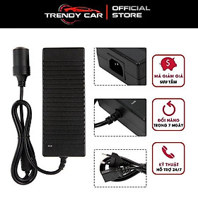Bộ đổi nguồn điện 220V-12V đầu ra tẩu sạc ô tô, công suất lớn 120w , 12v -10a, phích cắm 2 chân loại tốt